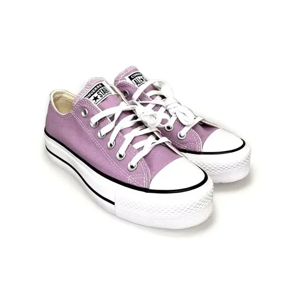 New Womens Converse Chuck Taylor All Star Lift Platform Multi Sz Purple Amethyst - Picture 3 of 16